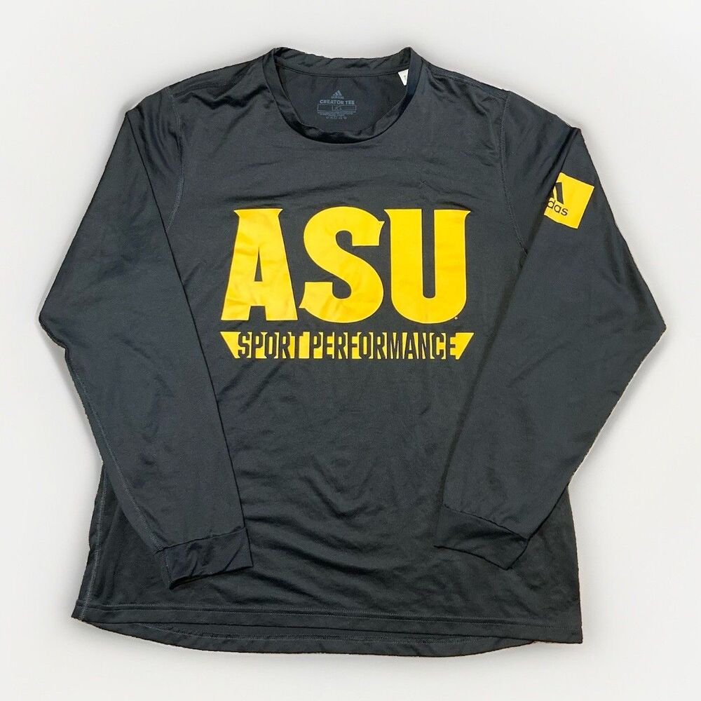 Arizona State University Sun Devils Creator Tee Sports Performance LS Shirt Sz L